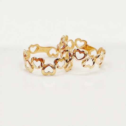 Heart 18k Gold Ring (Item No. HFR033）