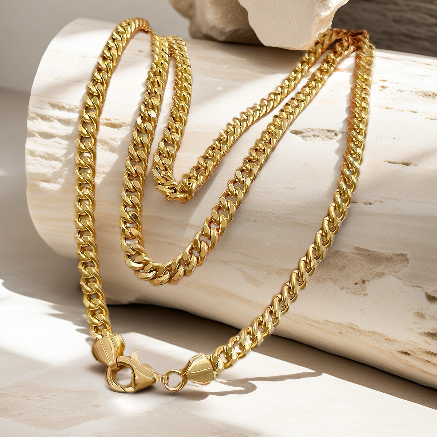 Cuban Link 18k Necklace Chain (Item No. GN0015）