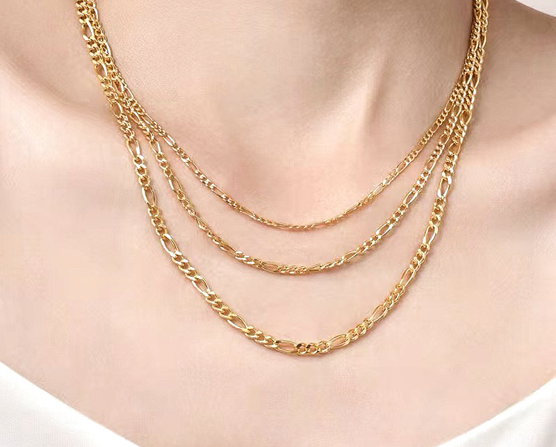 Classic 18k Gold Necklace Chain (Item No. GN0008）