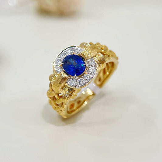 Vintage 18k Gold Diamond Ring (Item No. VT502）