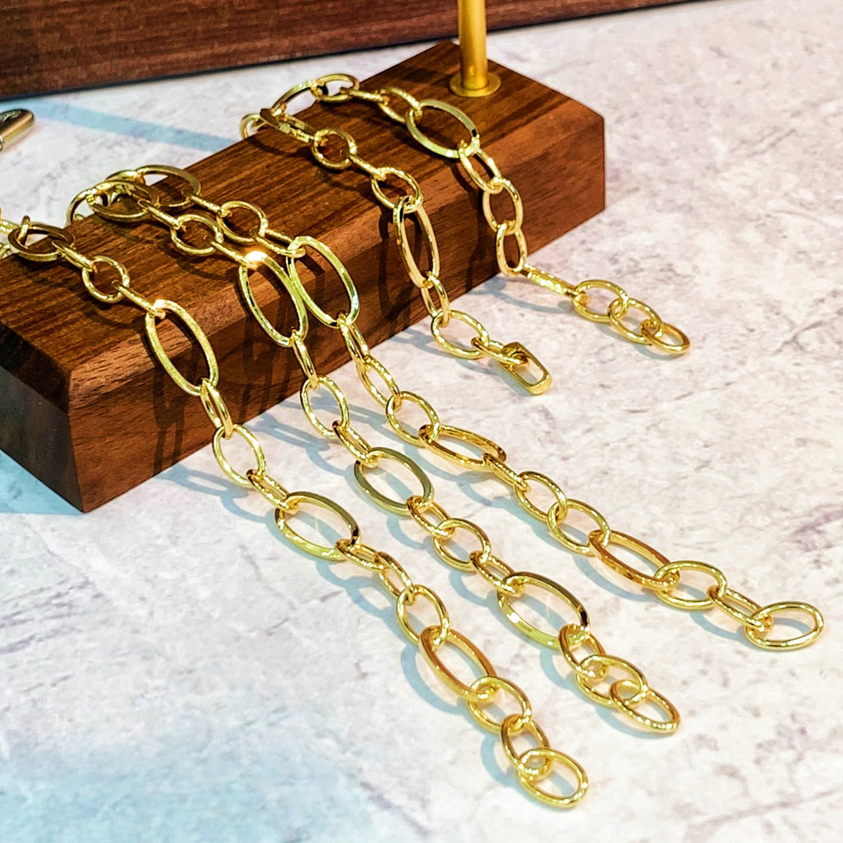 Curb Link 18k Gold Necklace/Bracelet (Item No. SJN030）