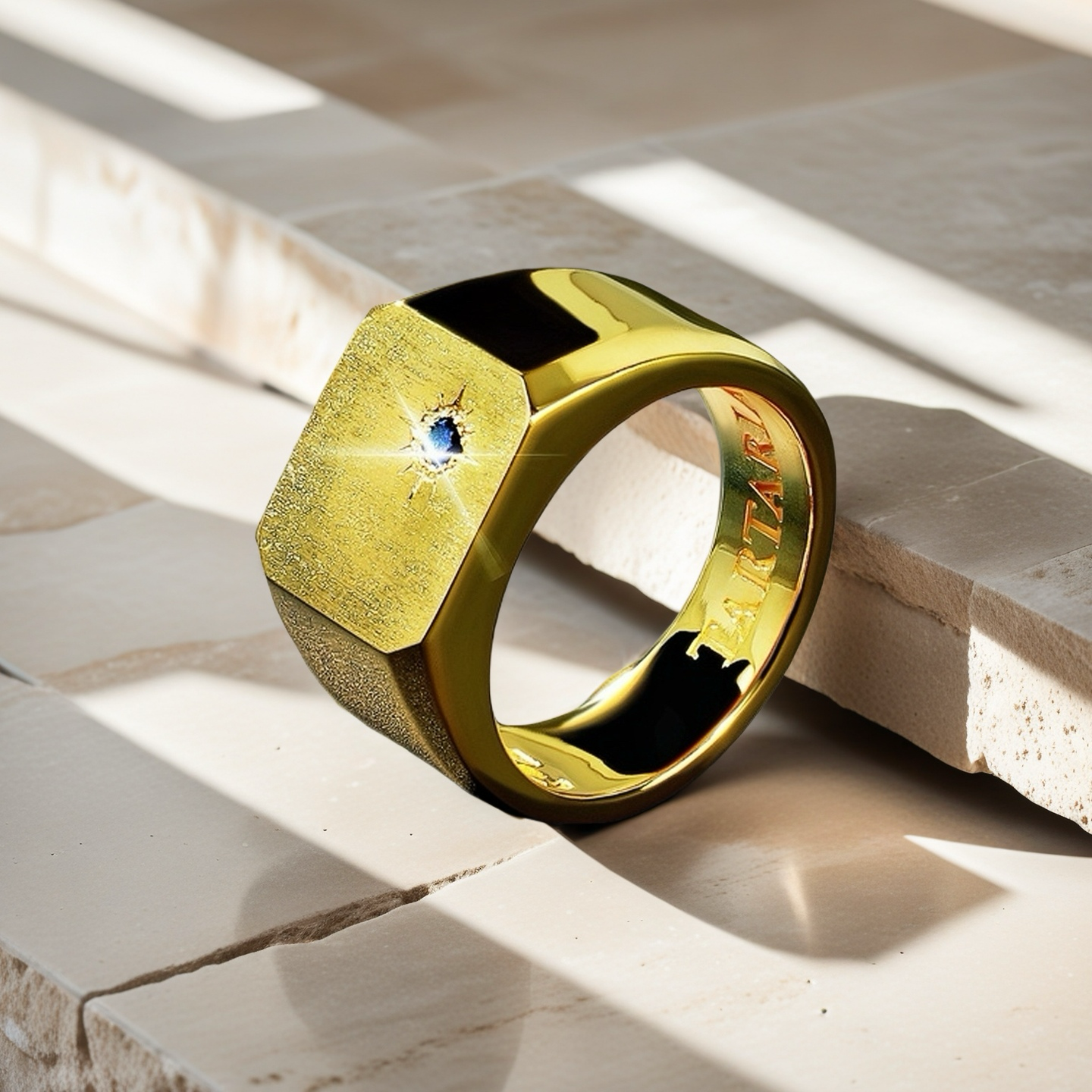 Signet 925 Sterling Silver/9k/14k/18k Gold Ring (Item No. GR0010）