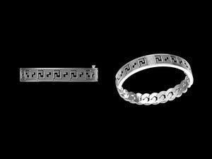 Greek Key 9k/14k/18k Bracelet Chain (Item No. GB0021） Tartaria Onlinestore