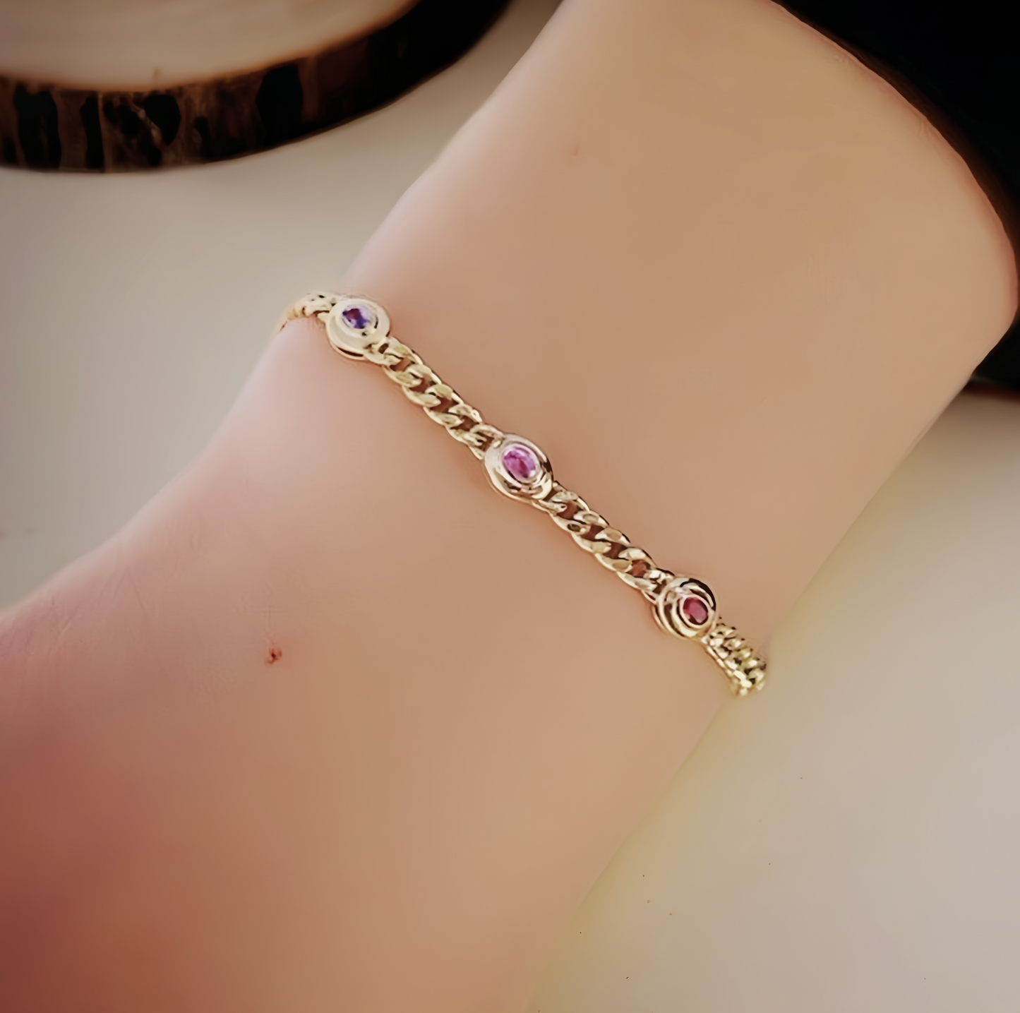 Vintage 18k Gold Diamond Bracelet (Item No. VT156）