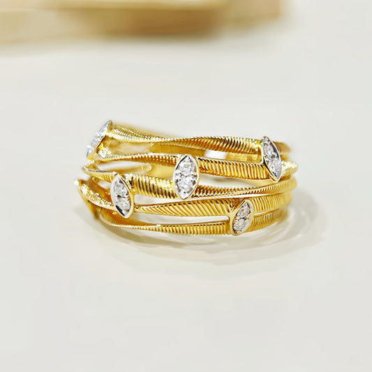 Vintage 18k Gold Diamond Ring (Item No. VT305)