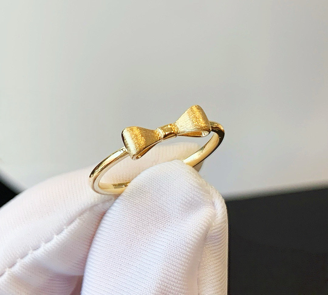Bowknot 18k Gold Ring (Item No. HFR055）