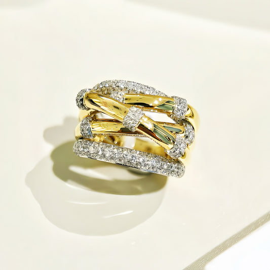 Vintage 18k Gold Diamond Ring (Item No. VT 284)