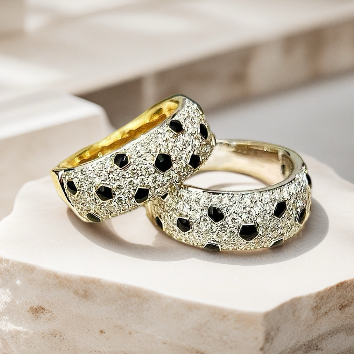 Black panther 18k Gold Diamond Ring (Item No. VT142）