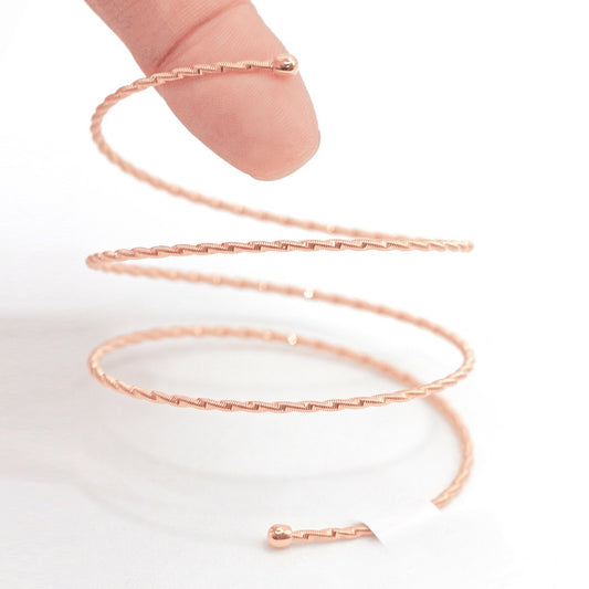 Elastic Muti-layer Twisted 18K Gold Bracelet (Item No. DG191CB)