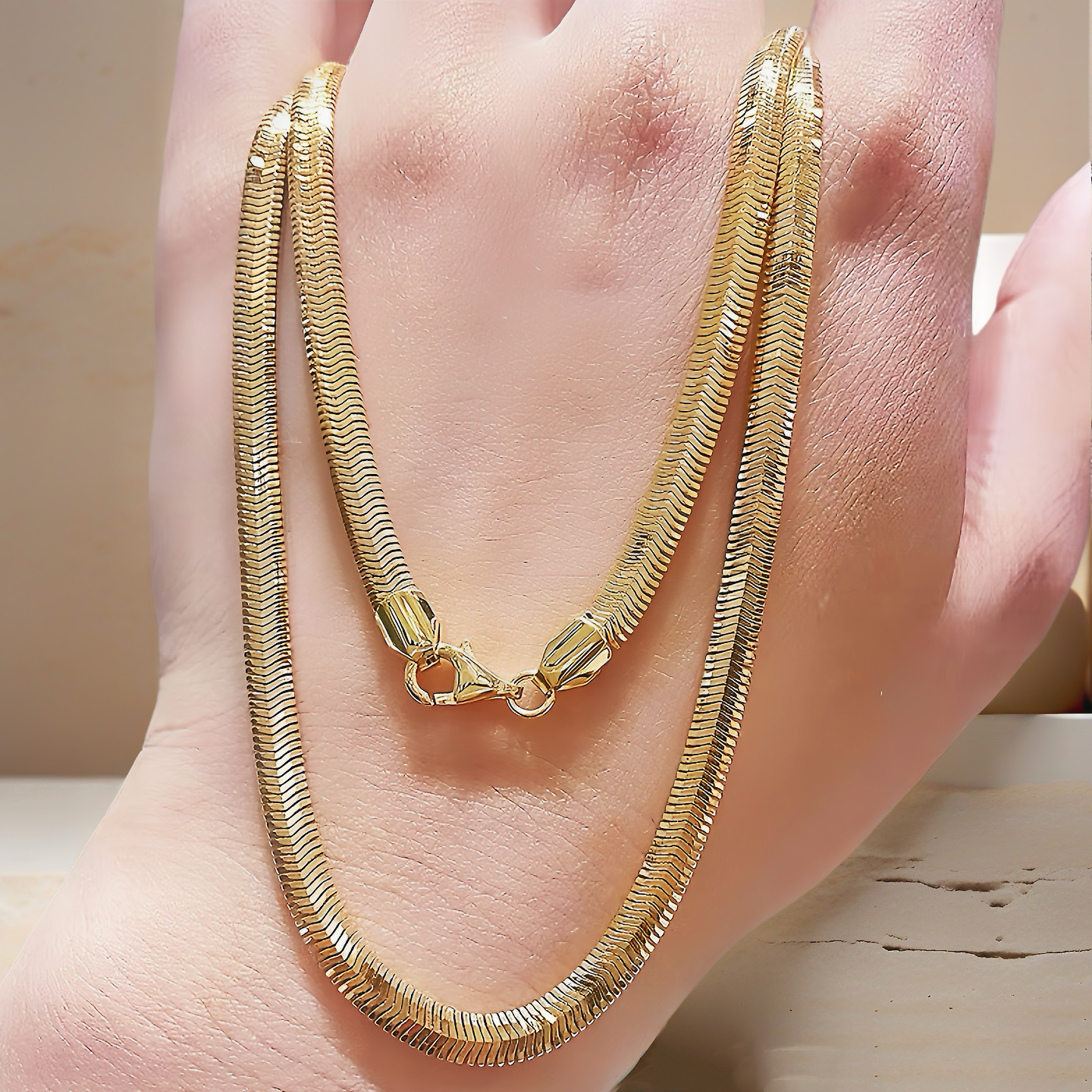 Snake 18k Necklace Chain (Item No. GN0007）