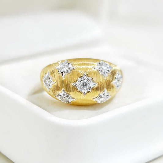 Vintage 18k Gold Diamond Ring (Item No. VT309)