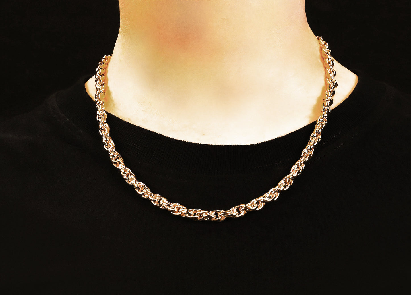 Classic Sterling Silver/9k/14k/18k Gold Necklace Chain (Item No. GN0001）