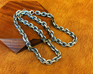 8mm Hammered Silver Necklace Chain (Item No. N0004) Tartaria Onlinestore