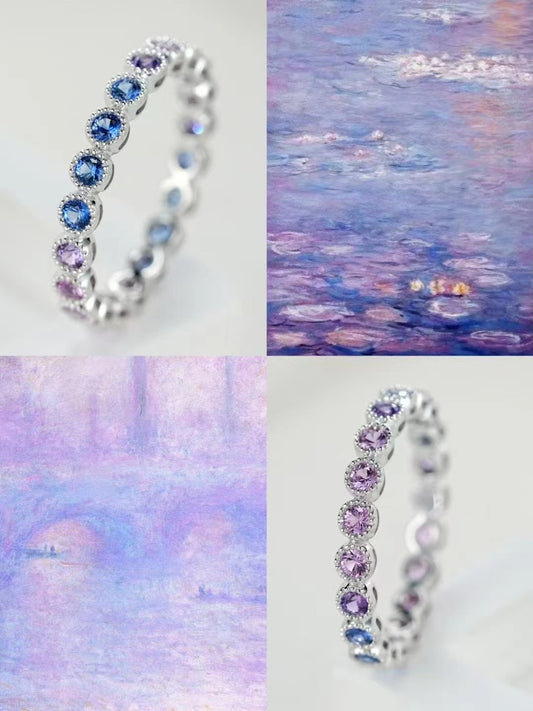 Rainbow Sapphire 18k Gold Ring (Item No. SA029）