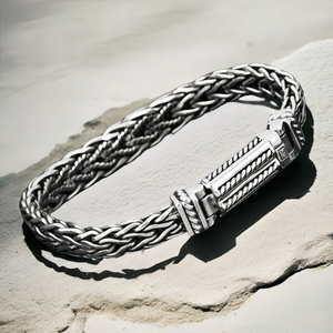 Braided Silver Bracelet (Item No. B0676）