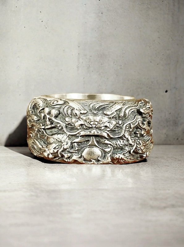 Nine Dragon Silver Ring (Item No. R0143)