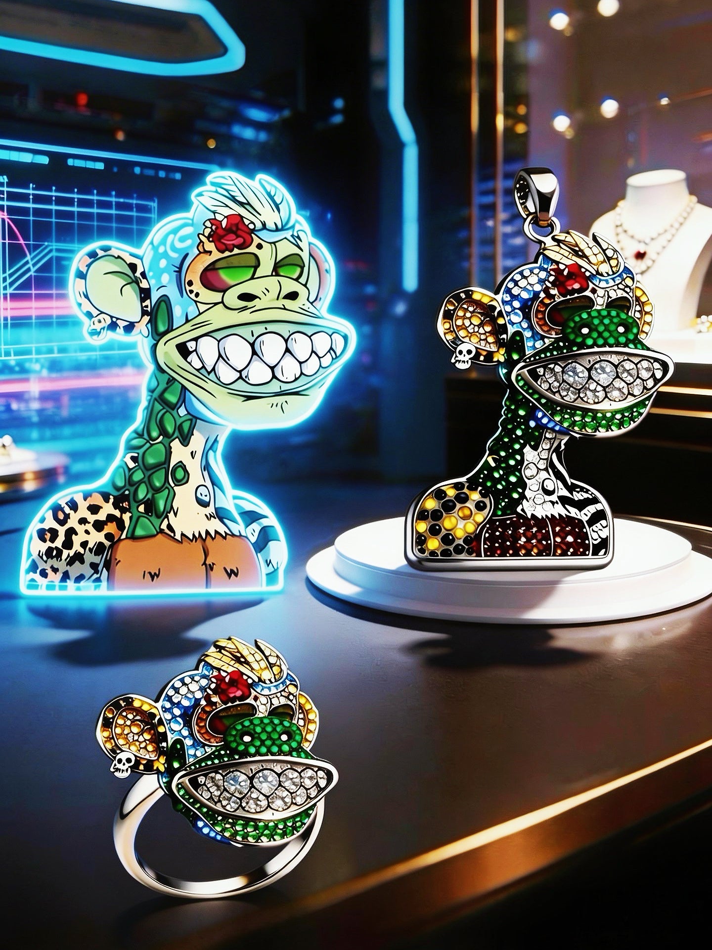 Mutant Ape Yacht Club #27386 NFT Jewelry