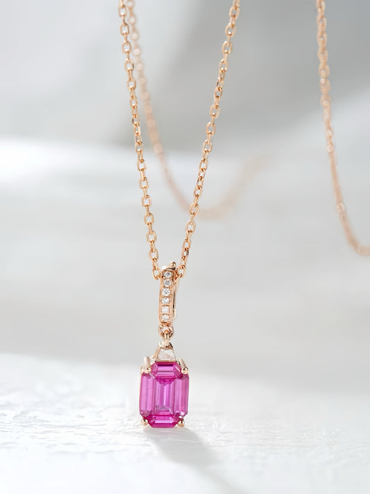 Ruby 18k Gold Pendant (Item No. SA106）