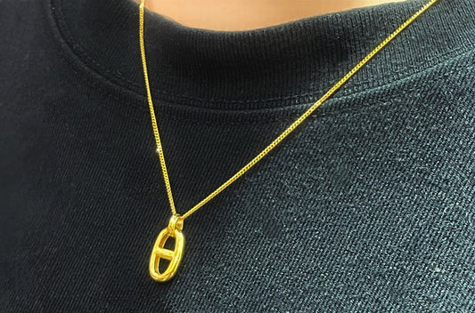 Pig Nose 18k Gold Pendant (Item No. SJP008）