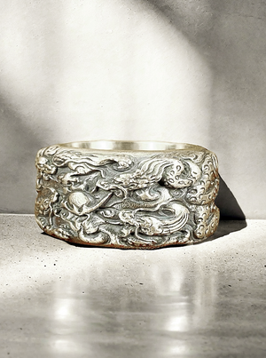 Nine Dragon Silver Ring (Item No. R0143)