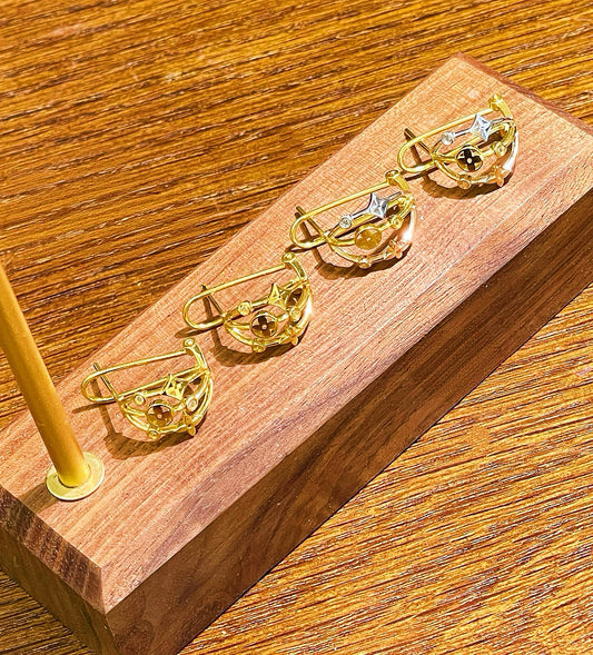 18k Gold Earring (Item No. SJER013）