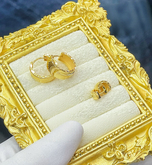 18k Gold Earring (Item No. SJER010）