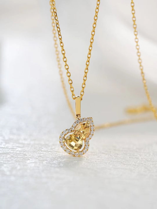 Rainbow Sapphire 18k Gold Pendant (Item No. SA067）