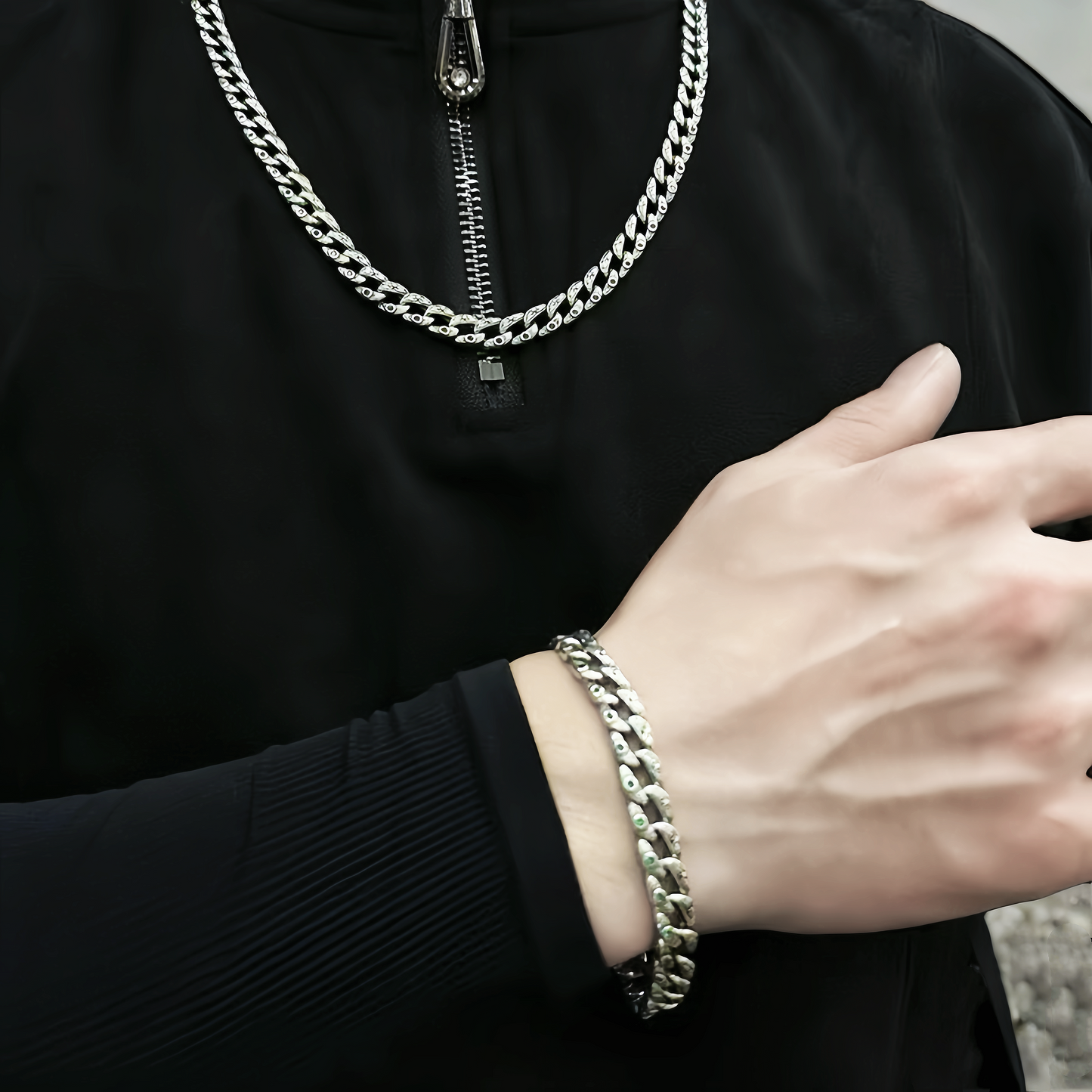 Lion Vintage Silver Necklace Chain (Item NO. N0145 )