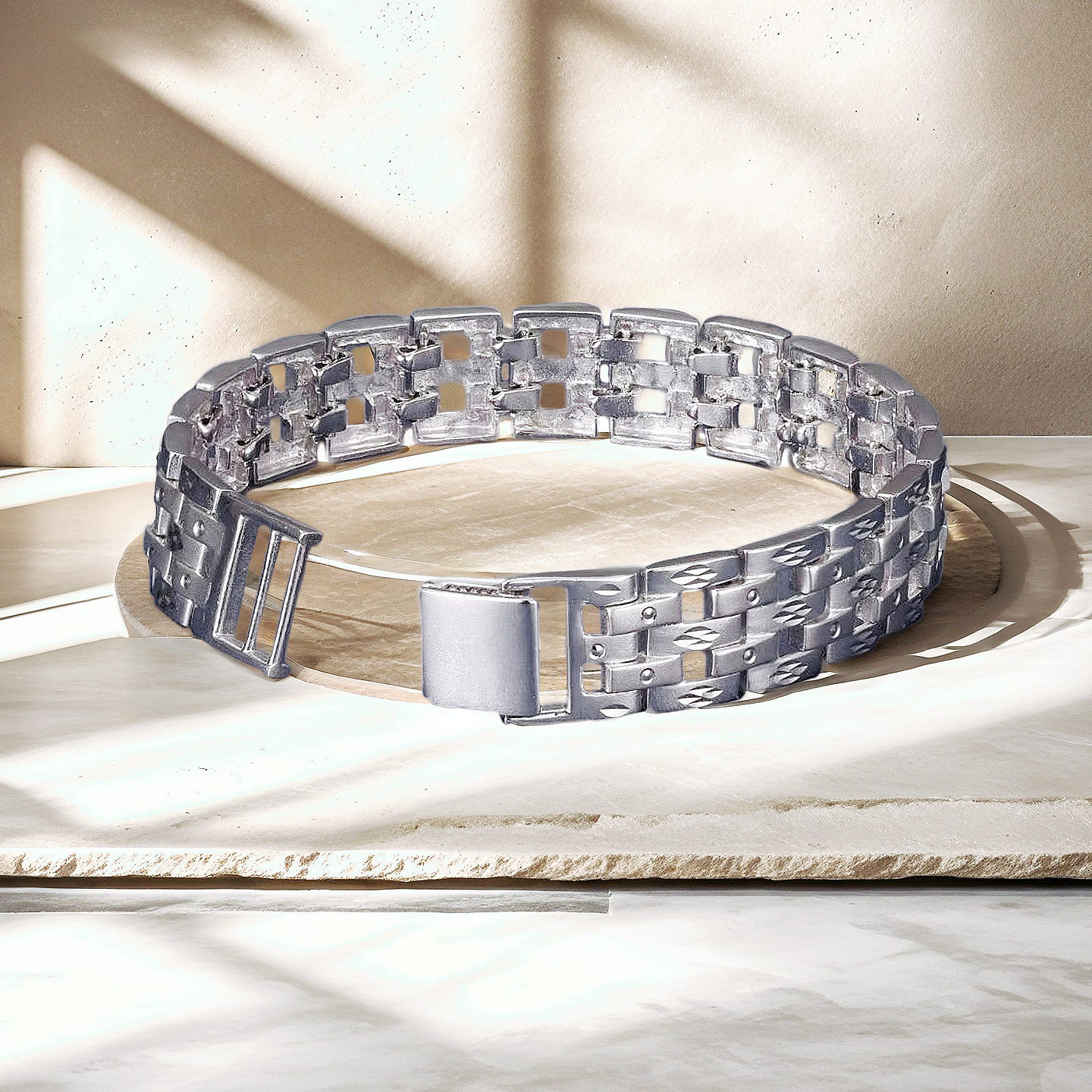 Classic Platinum Gold Bracelet (Item No. GB0040)