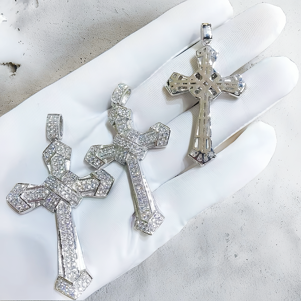 Cross Platinum Gold Pendant (Item No. GP004）