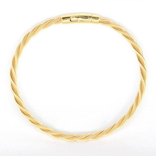 Twisted 18K Gold Bracelet (Item No. SH091CB)