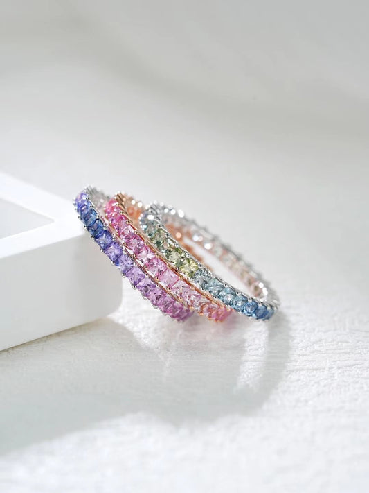 Rainbow Sapphire 18k Gold Ring (Item No. SA030）