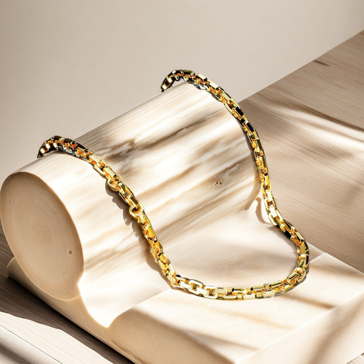 Classic Sterling Silver/9k/14k/18k Necklace Chain (Item No. GN0004）