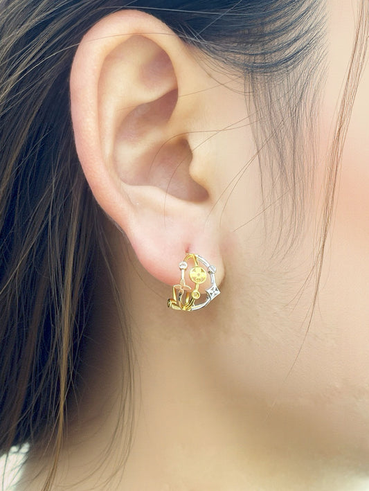 18k Gold Earring (Item No. SJER013）