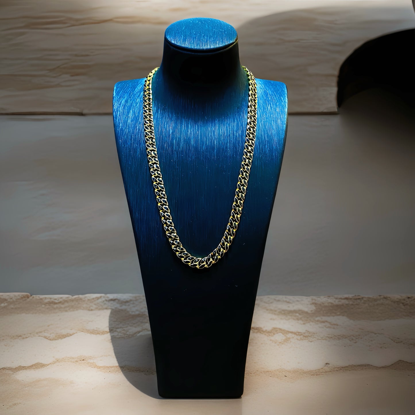 Curb Link Enamel Sterling Silver/9k/14k/18k Necklace Chain (Item No. GN0003）