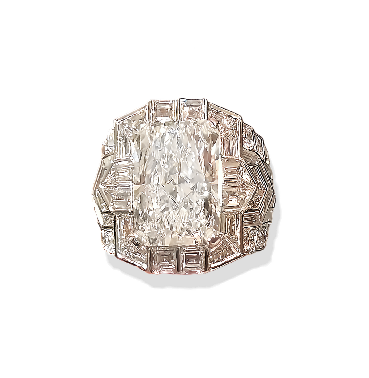 Platinum Gold Lab Grown Diamond Ring (Item No. JXXR05）