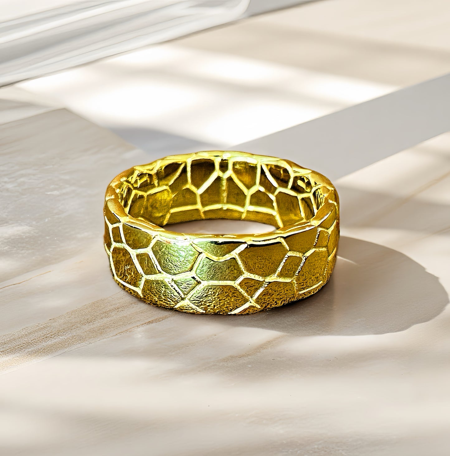 Classic Cracking Stone Diamond 9k/14k/18k Gold Ring (Item No. TDRG0008）