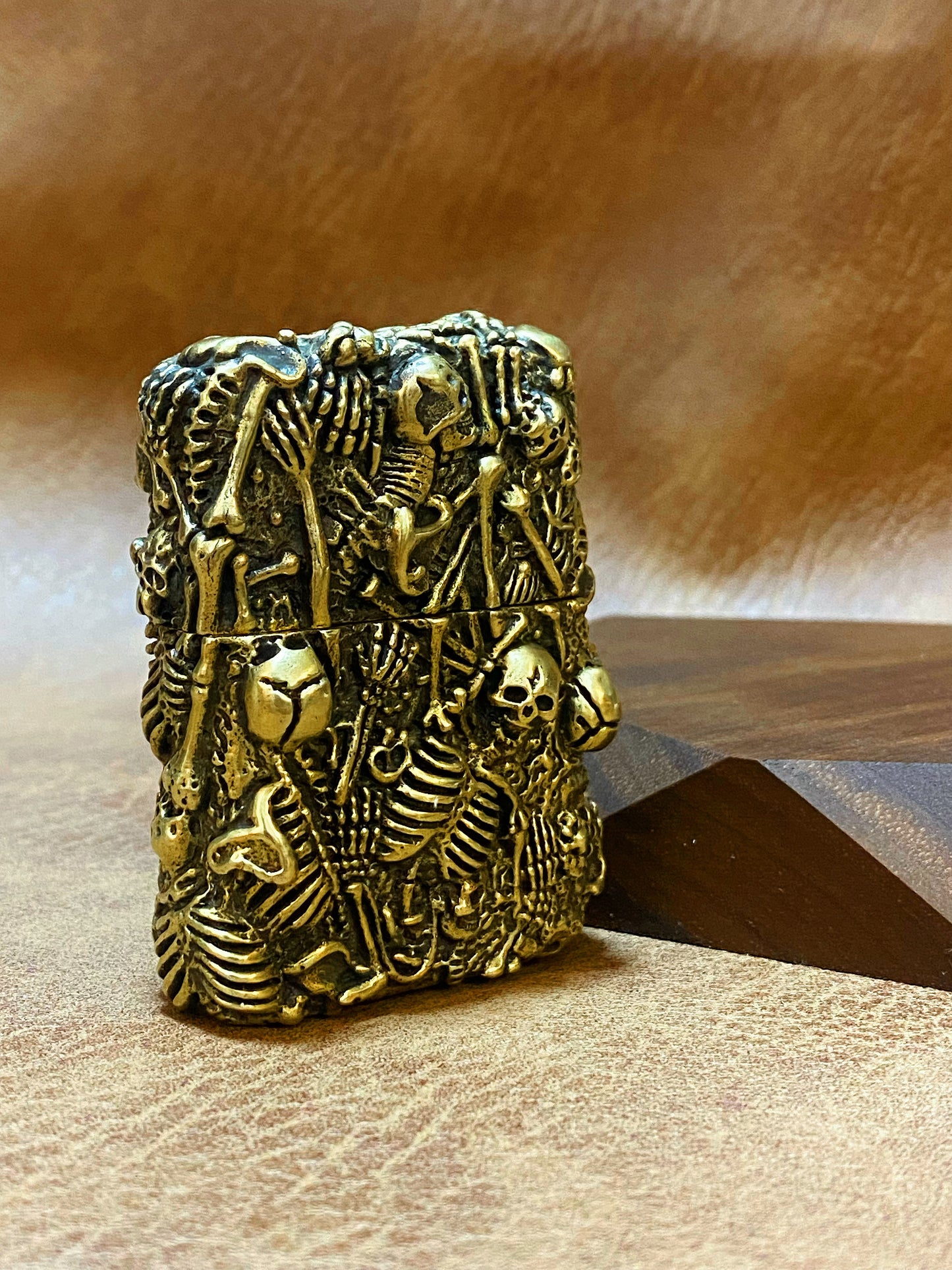 Burial Skull Zippo Lighter Case  (Item No. L0009) Tartaria Onlinestore