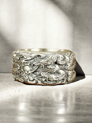 Nine Dragon Silver Ring (Item No. R0125)