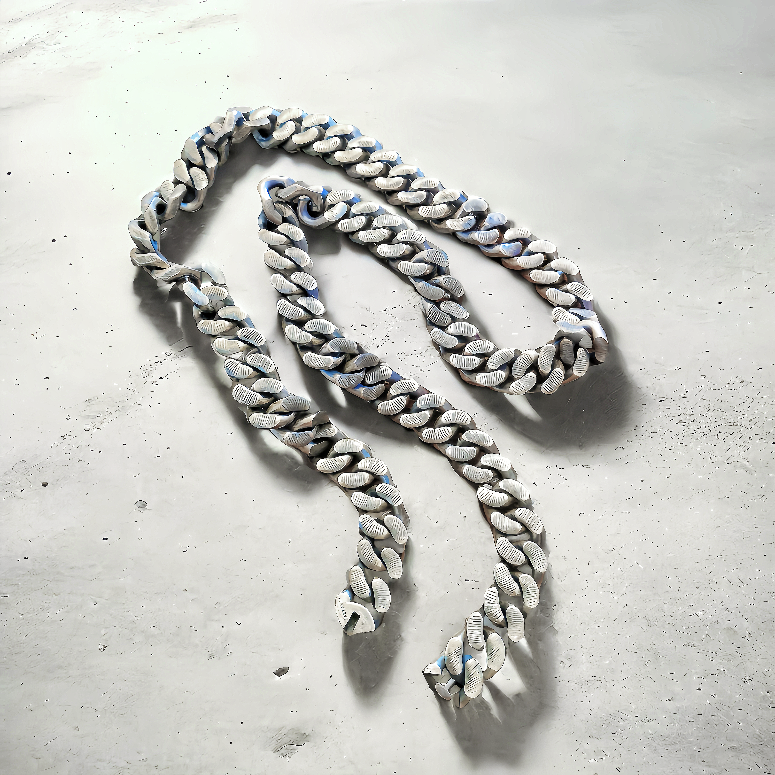 Heavy Metal Silver Necklace Chain (Item No. N0112)