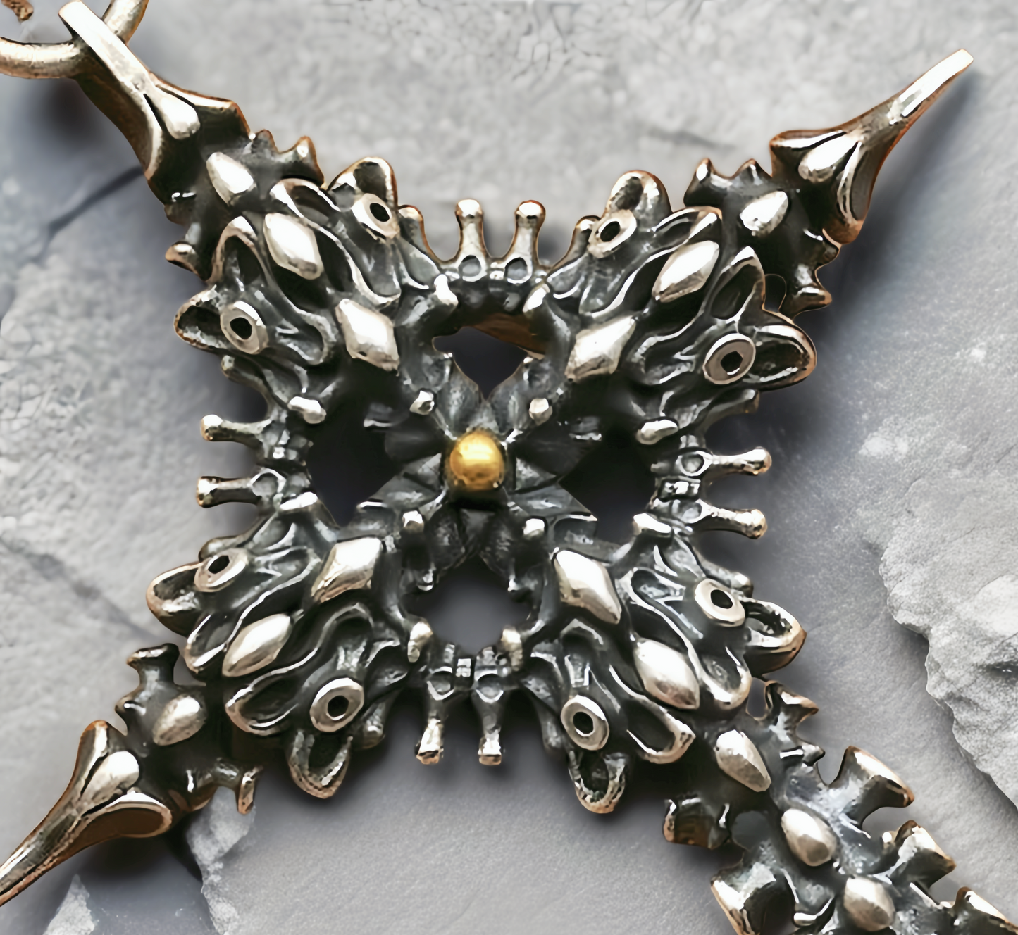 Skull & Cross Bone Silver Pendant (Item No. SC013)