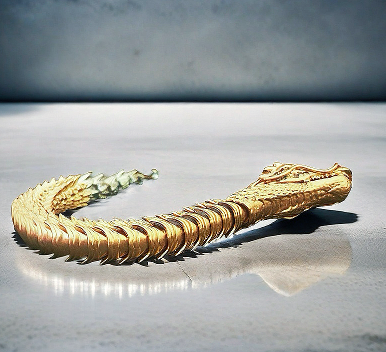 Gold Dragon Diamond Bracelet Chain (Item No. GB0023)