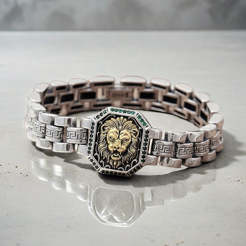 Lion Silver Bracelet (Item No. B0669）