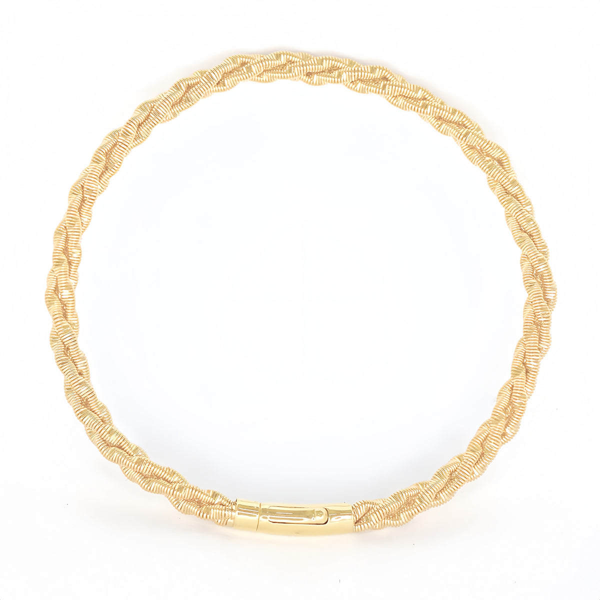 Electroforming Twisted 18K Gold Bracelet (Item No. DG061CB）