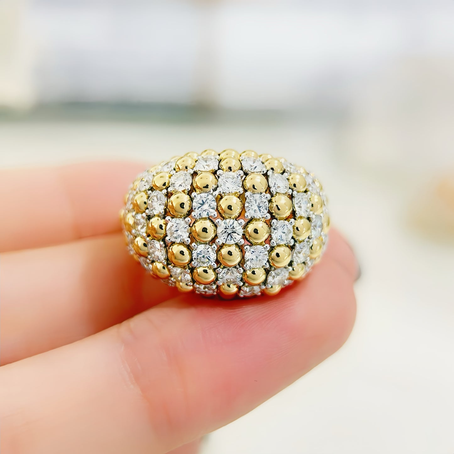 Vintage 18k Gold Diamond Ring (Item No. VT 278)