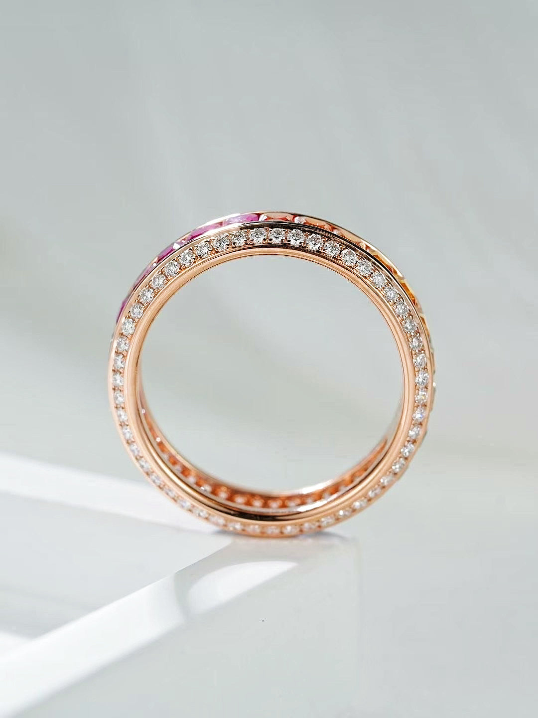 Rainbow Sapphire 18k Gold Ring (Item No. SA112）