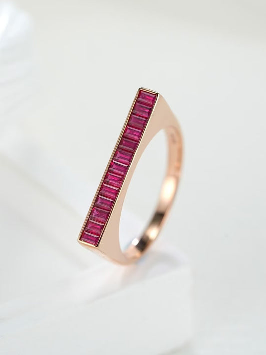Ruby 18k Gold Ring (Item No. SA118）