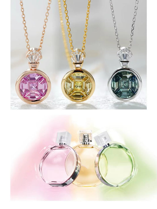 Rainbow Sapphire 18k Gold Pendant (Item No. SA090）