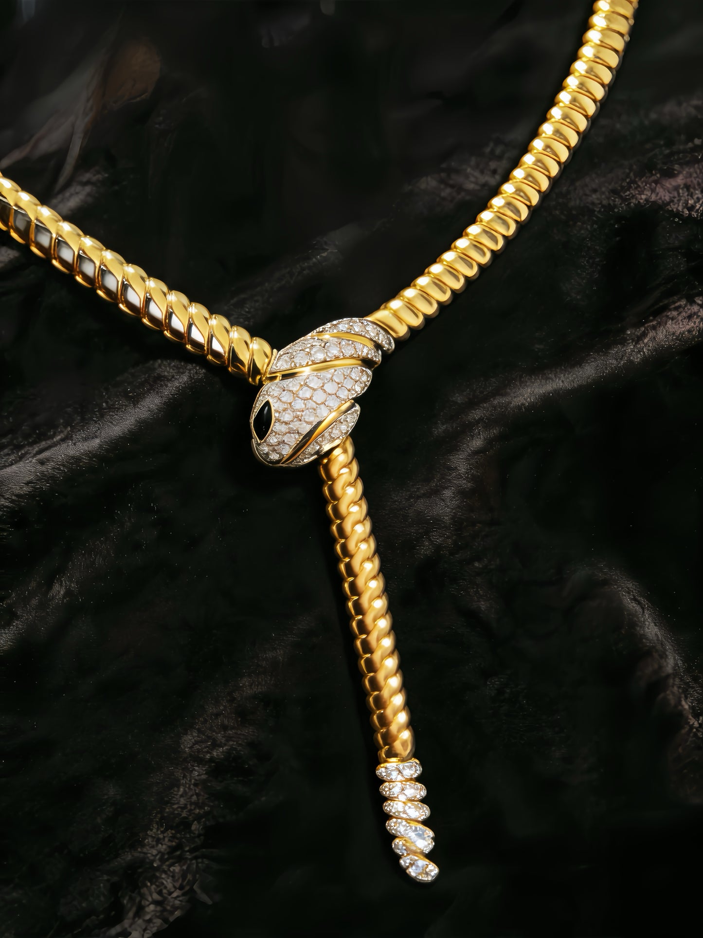 Vintage Zip 18k Gold Diamond Ruby Necklace (Item No. VT414）