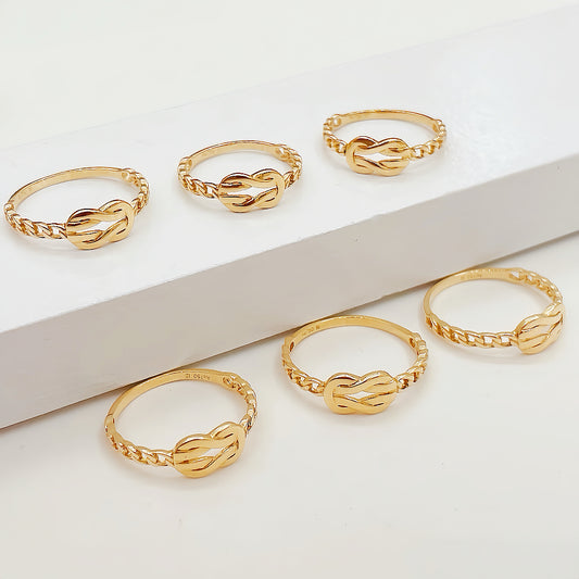 Curb Link 18k Gold Ring (Item No. HFR049）